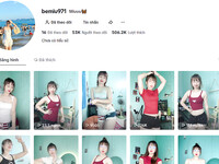 tiktok bemiu971 nhảy lắc đít siêu nứng