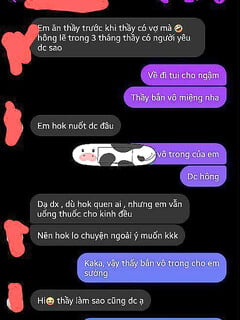 ông thầy lộ tin nhắn địt nhau với học sinh hư